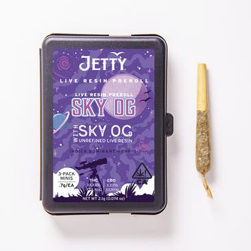 Sky OG x Sky OG UNREFINED Live Resin Infused Preroll 3 Pack (2.1g)